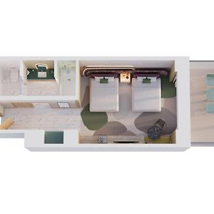 Zimmer mit Queensize-Bett für Gäste mit Behinderungen